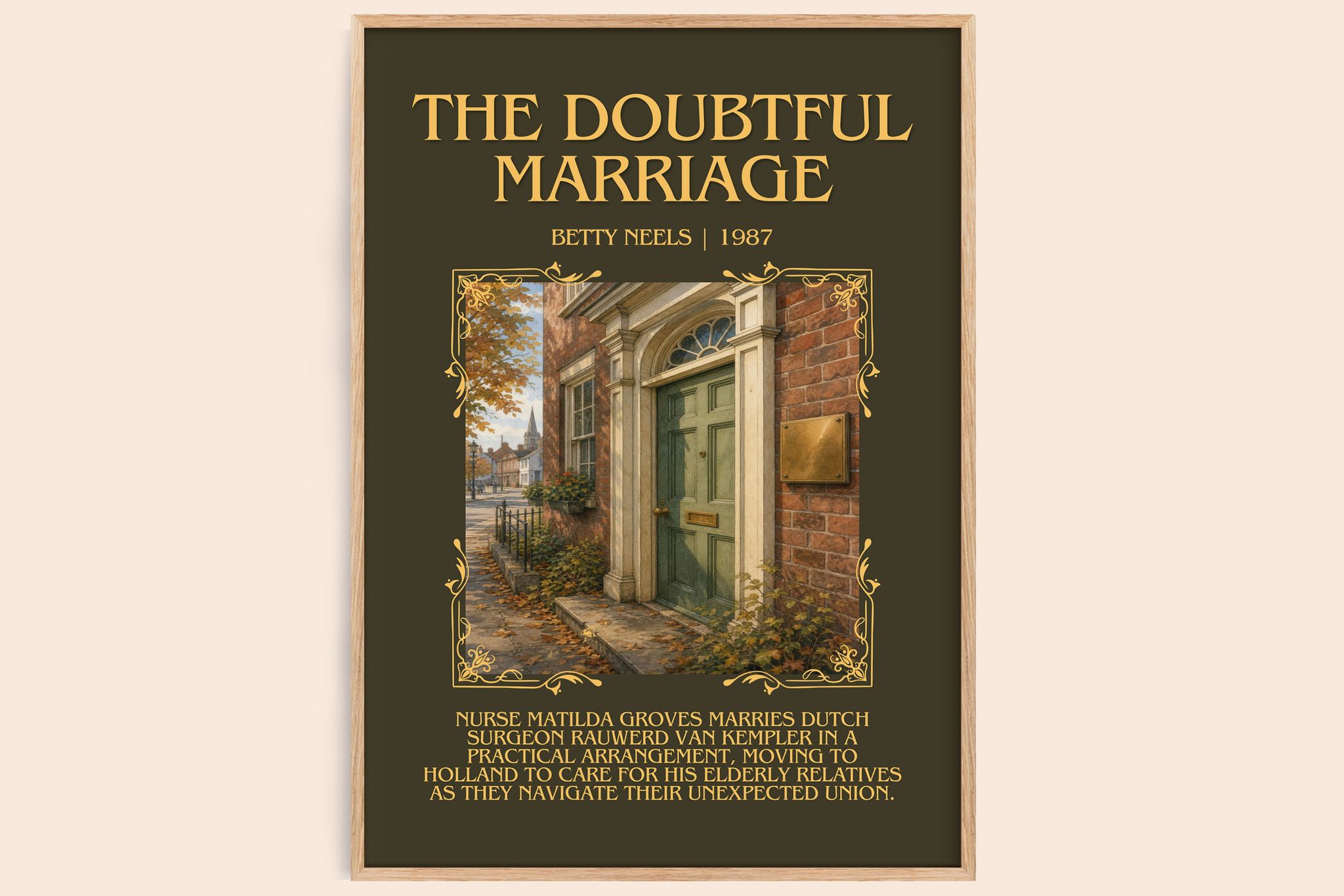 The Doubtful Marriage Minimalist Book Poster by Betty Neels