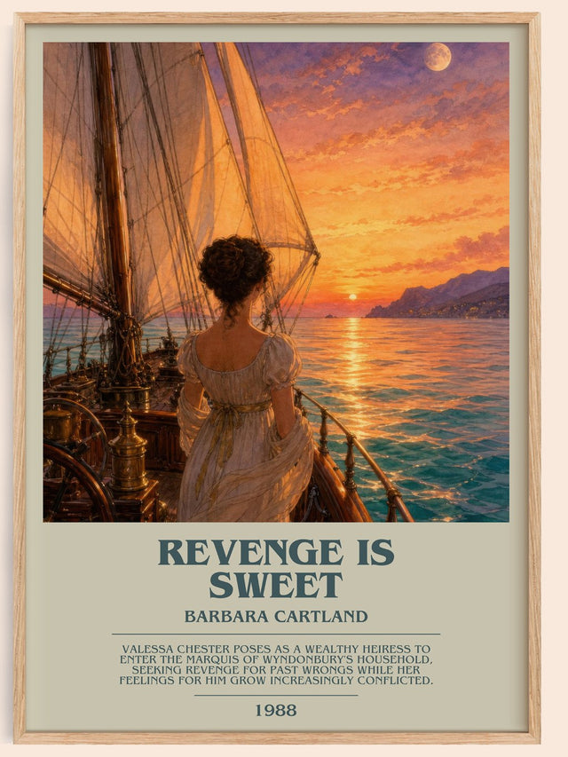 Revenge Is Sweet Bookish Wall Art by Barbara Cartland