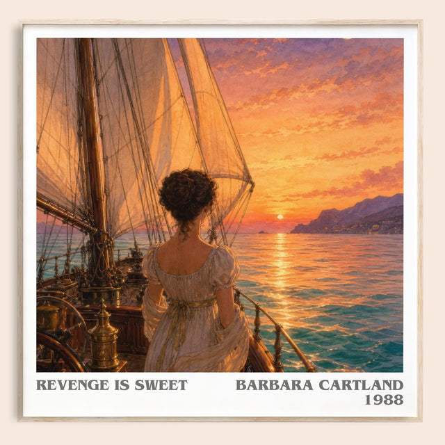 Revenge Is Sweet Literary Art Print by Barbara Cartland