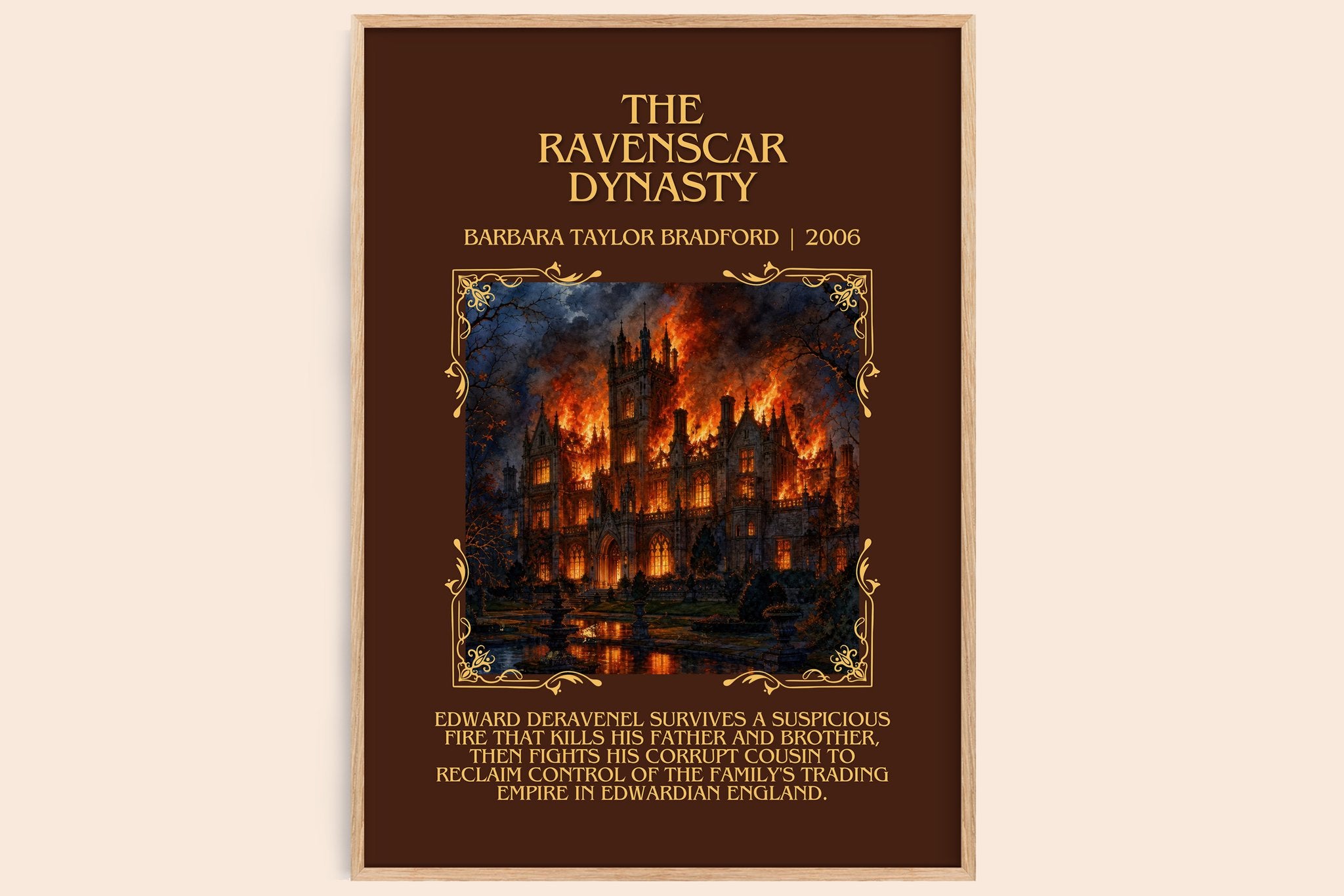 Ravenscar Dynasty Minimalist Book Poster by Barbara Taylor Bradford