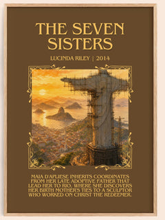The Seven Sisters Minimalist Book Poster by Lucinda Riley – image 1