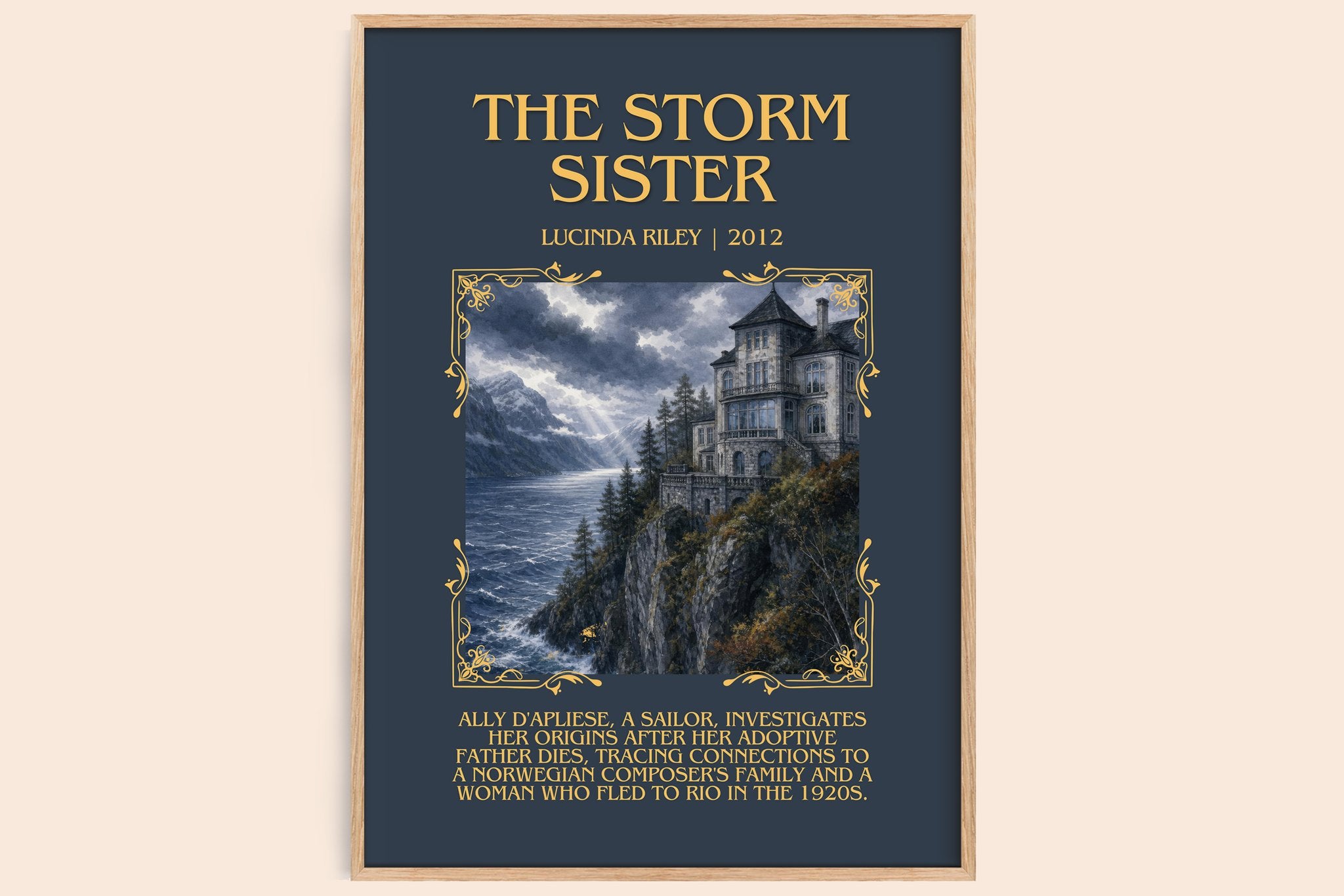 The Storm Sister Minimalist Book Poster by Lucinda Riley