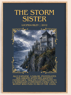 The Storm Sister Minimalist Book Poster by Lucinda Riley – image 1