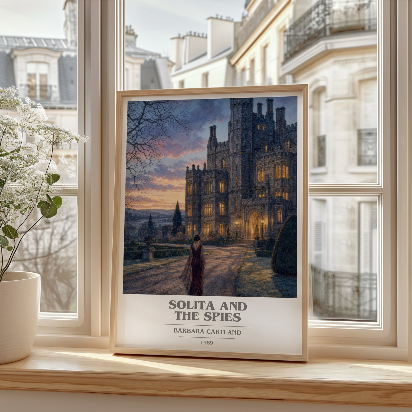 Solita And The Spies book cover poster colour and style options – Barbara Cartland book art
