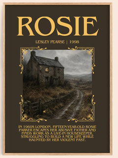 Rosie Minimalist Book Poster by Lesley Pearse – image 1