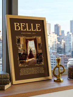 Belle Minimalist Book Poster by Lesley Pearse – image 3