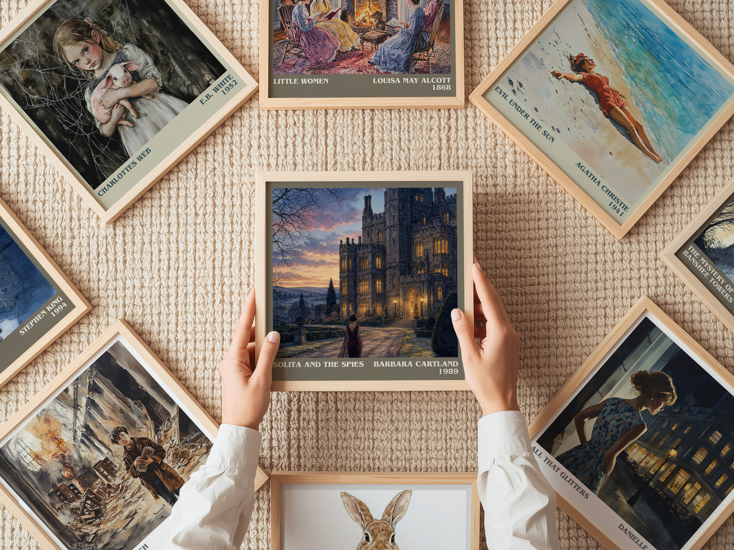 Solita And The Spies literary book poster framed on wall – historical fiction wall art
