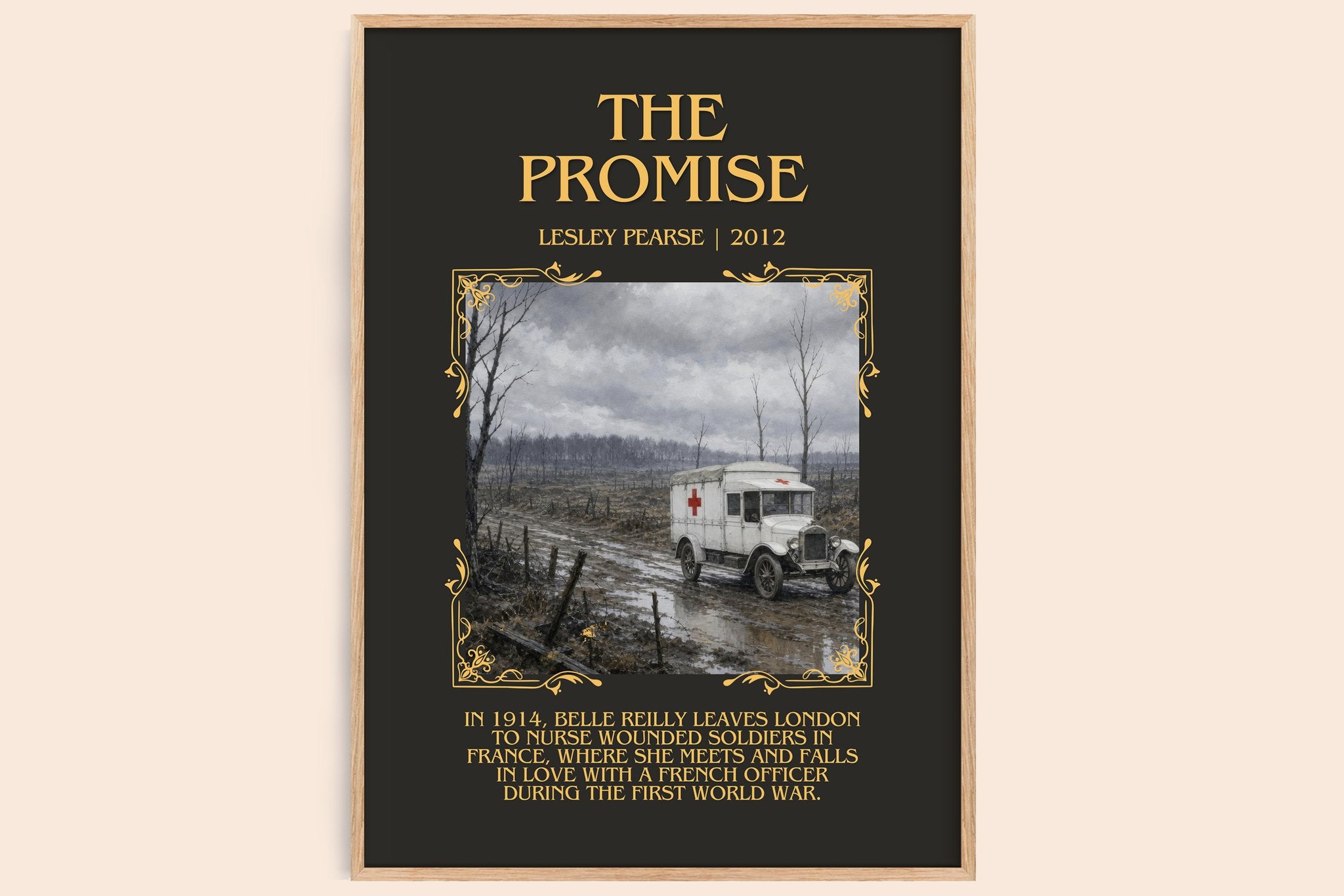The Promise Minimalist Book Poster by Lesley Pearse