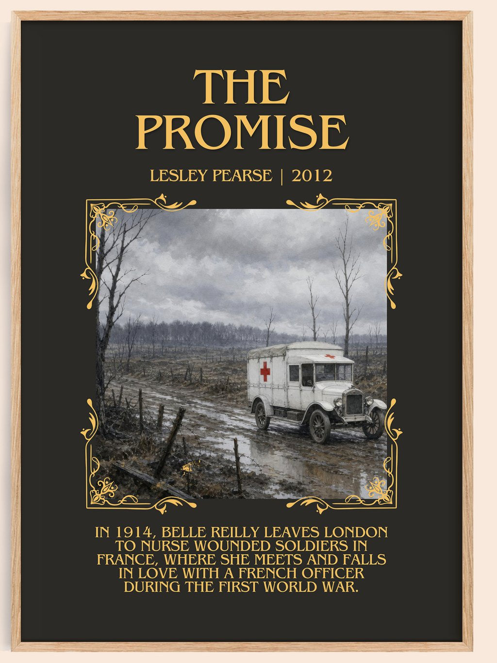 The Promise Minimalist Book Poster by Lesley Pearse – book poster