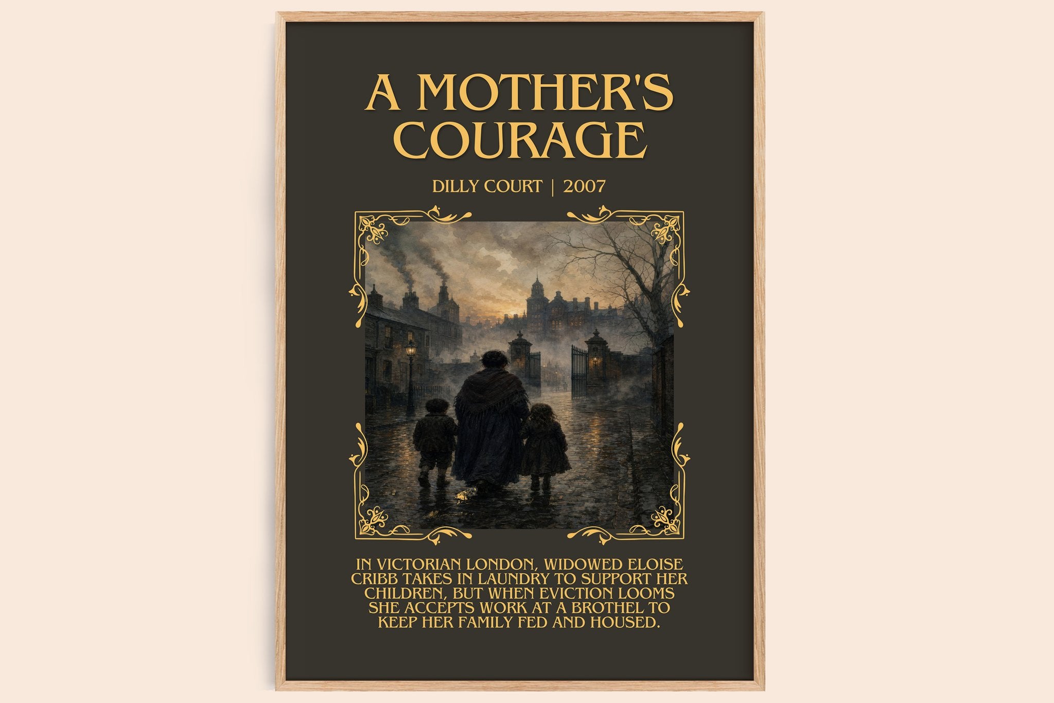 A Mother's Courage Minimalist Book Poster by Dilly Court