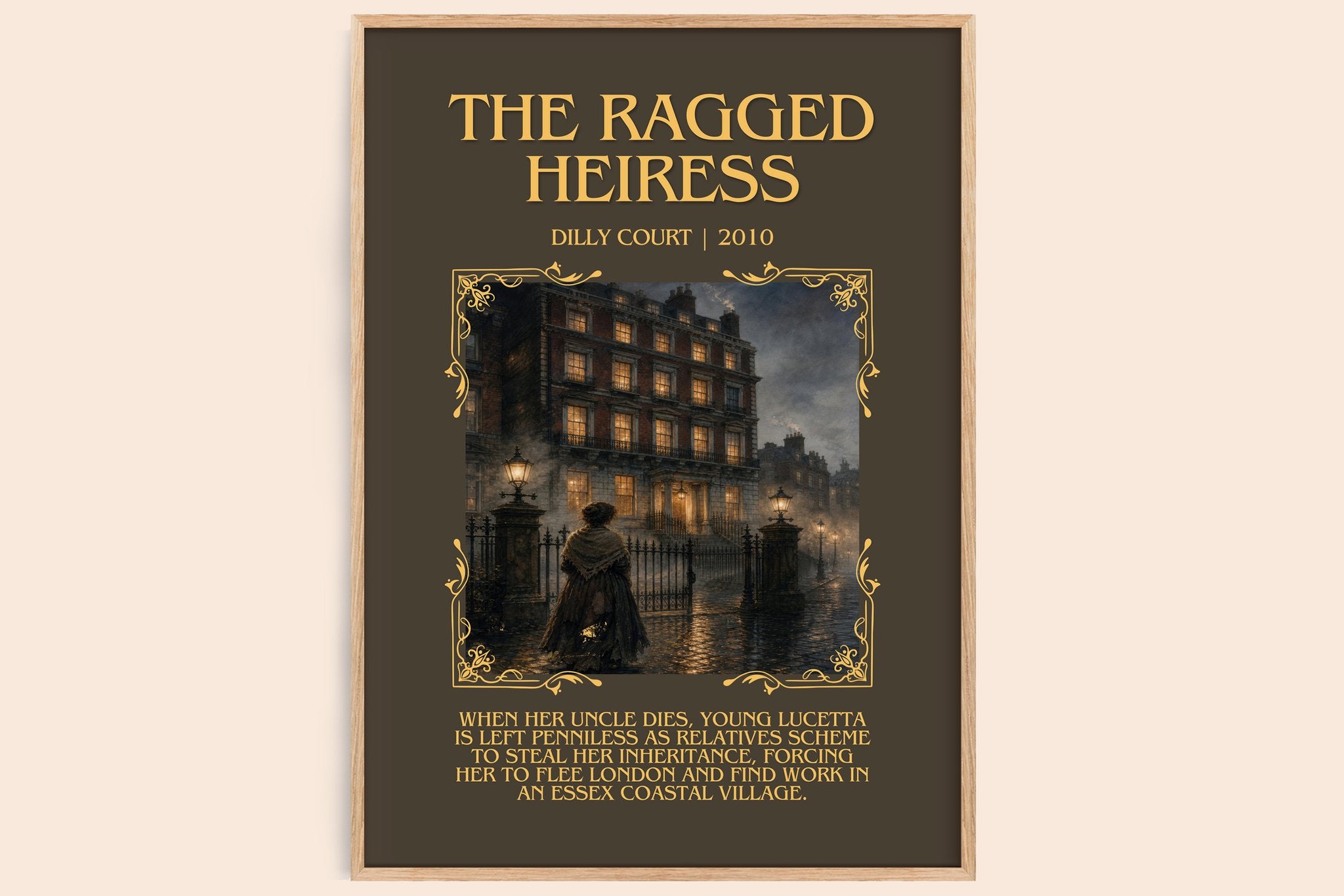 The Ragged Heiress Minimalist Book Poster by Dilly Court