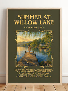 Summer at Willow Lake Minimalist Book Poster by Susan Wiggs – image 2