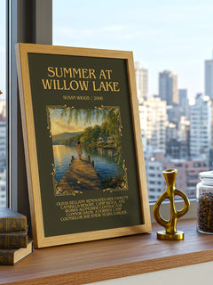 Summer at Willow Lake Minimalist Book Poster by Susan Wiggs – image 3