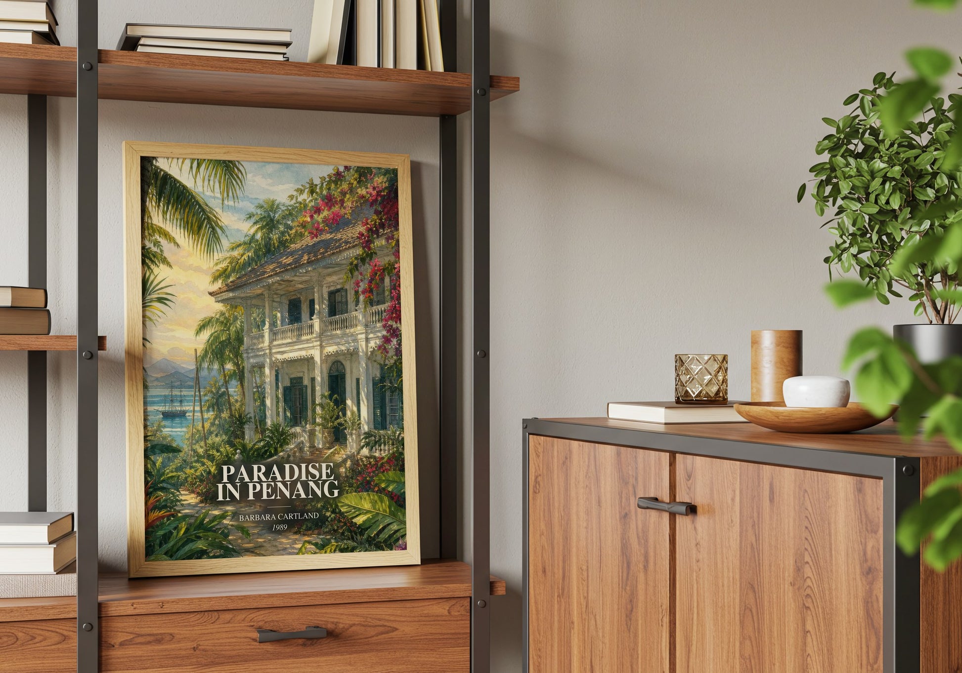 Paradise In Penang book watercolour illustration paper finish options – matte satin gloss
