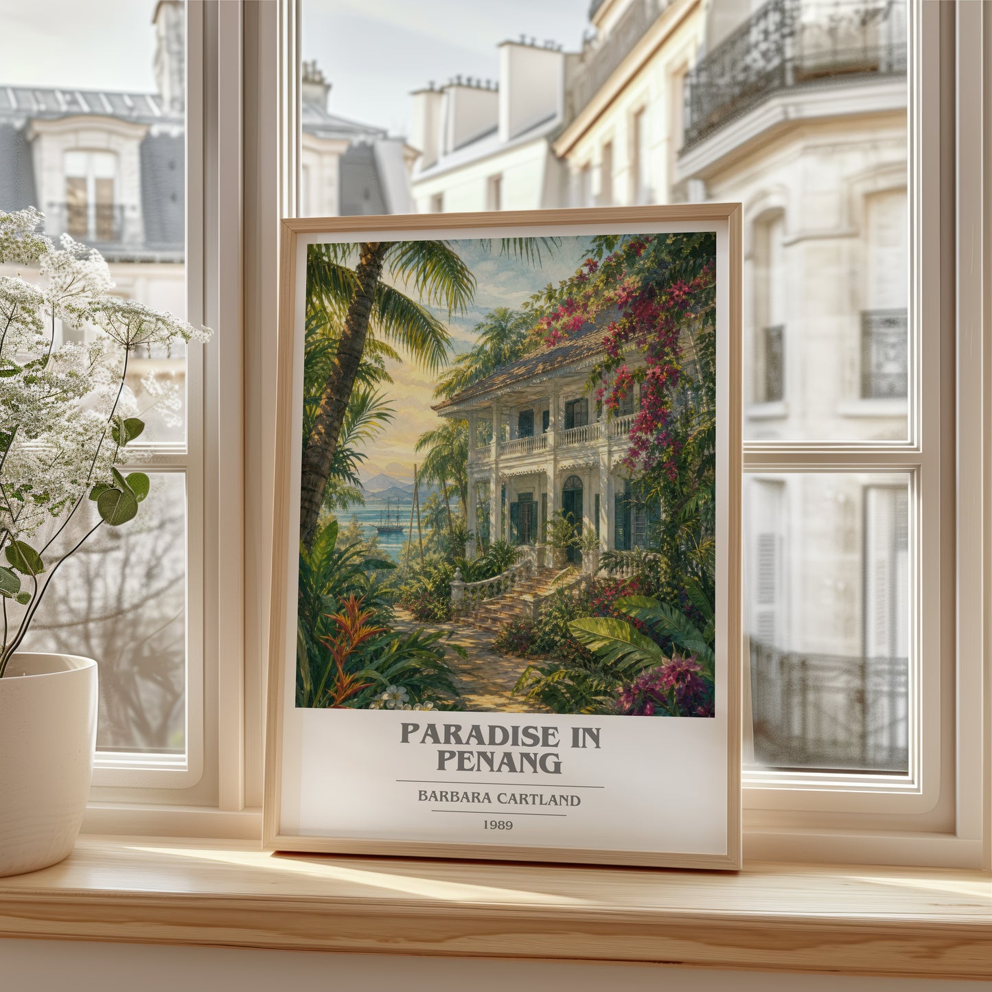 Paradise In Penang book cover poster colour and style options – Barbara Cartland book art
