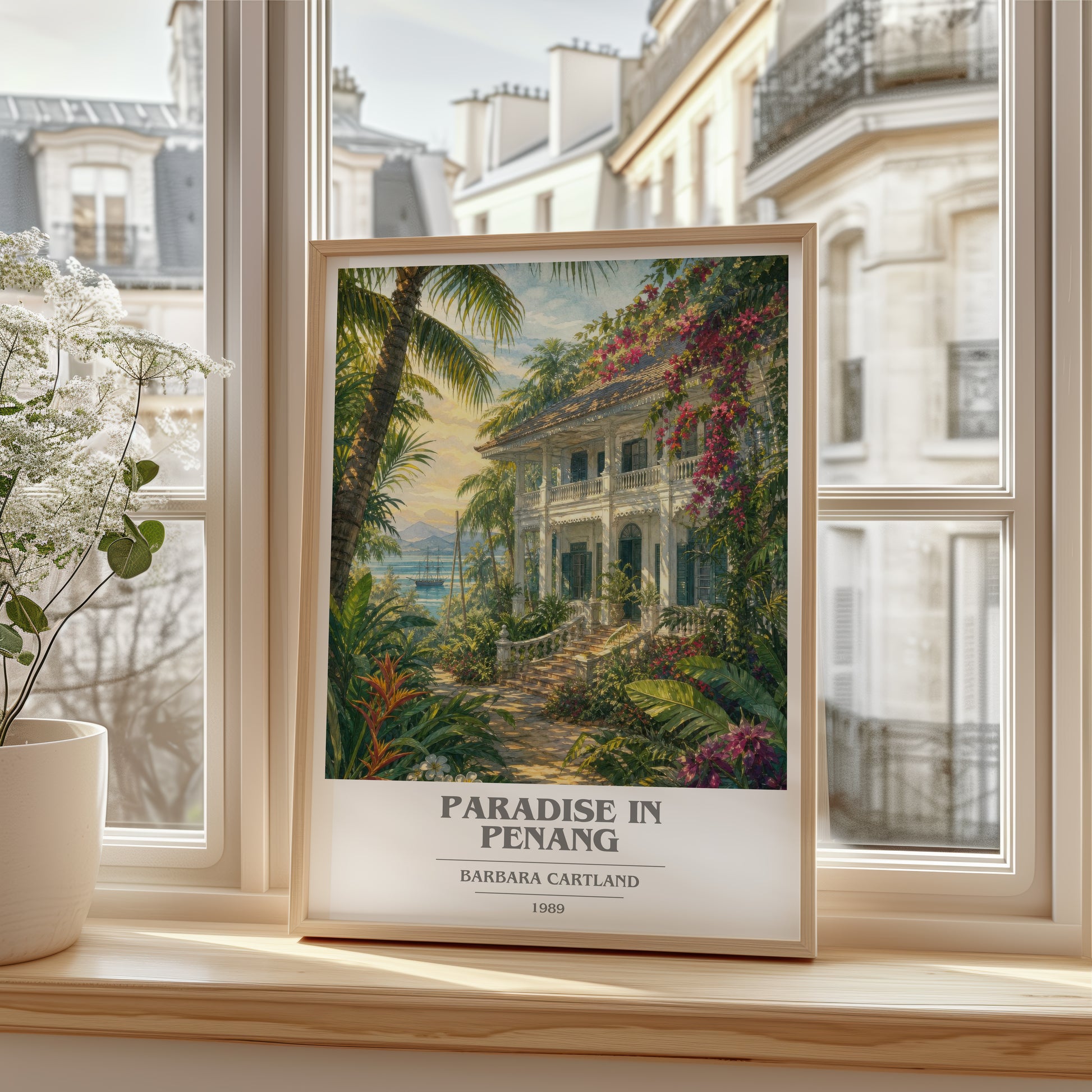 Paradise In Penang book cover poster colour and style options – Barbara Cartland book art