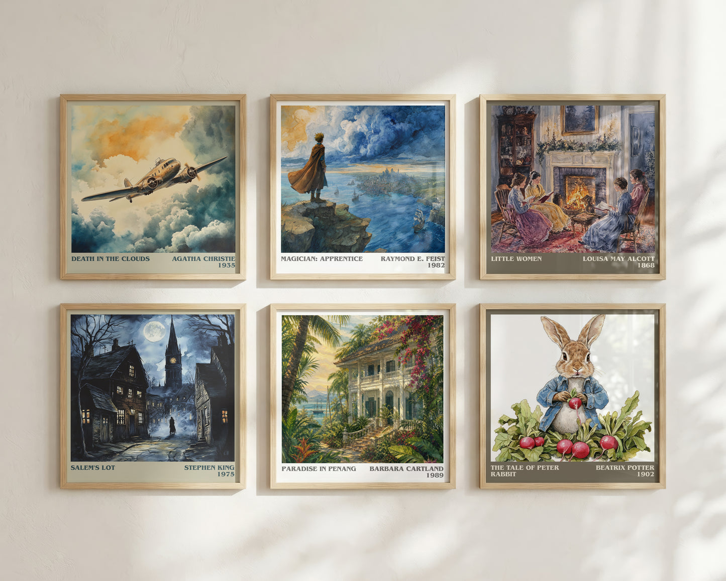 Paradise In Penang literary print framed by window – literary home decor