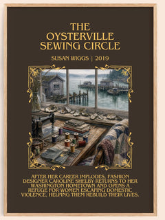 The Oysterville Sewing Circle Minimalist Book Poster by Susan Wiggs – image 1