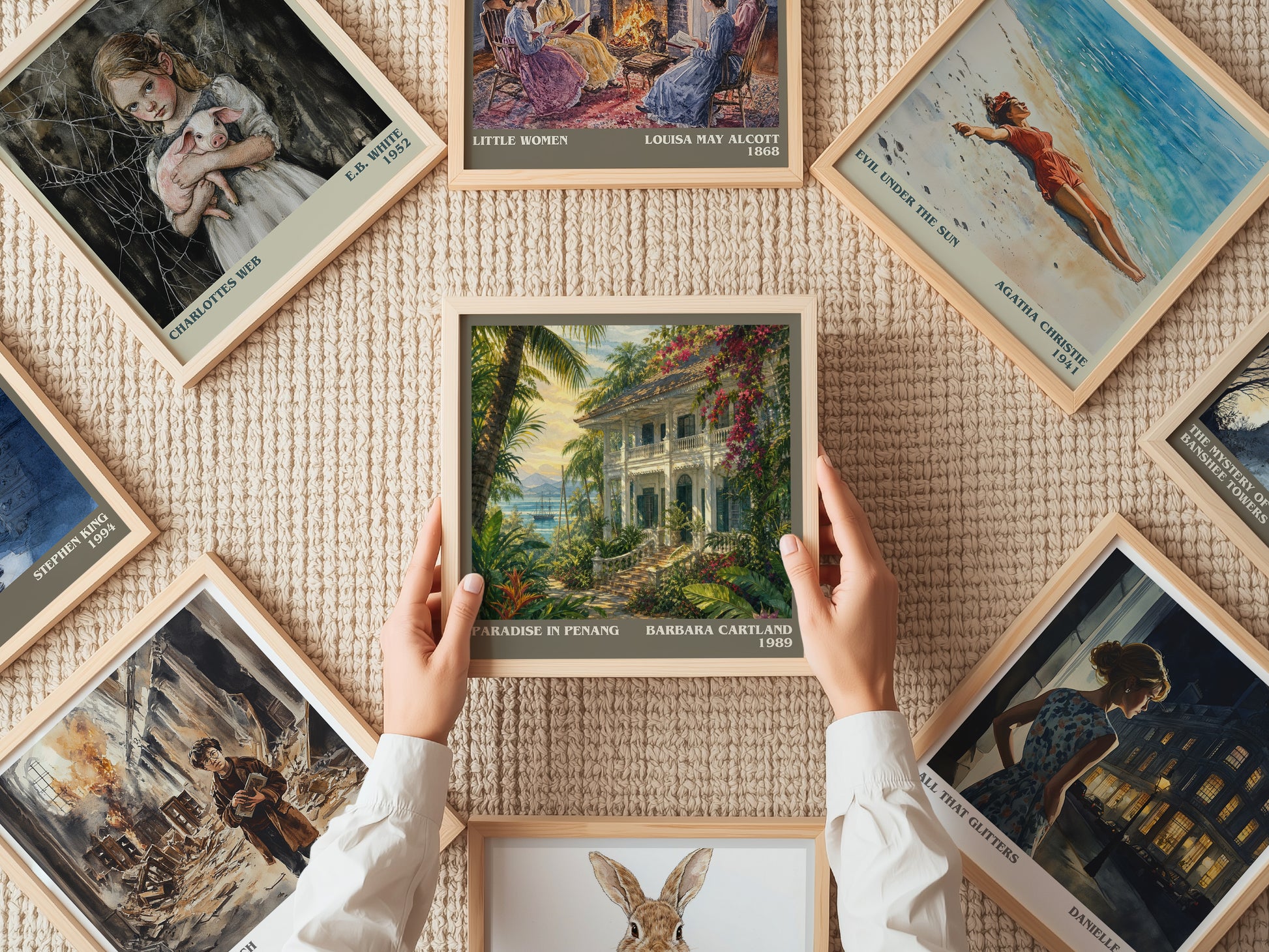 Paradise In Penang literary book poster framed on wall – romance wall art