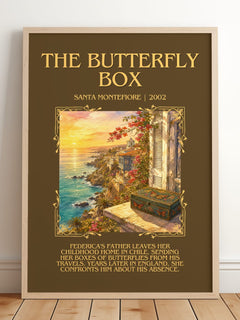 The Butterfly Box Minimalist Book Poster by Santa Montefiore – image 2