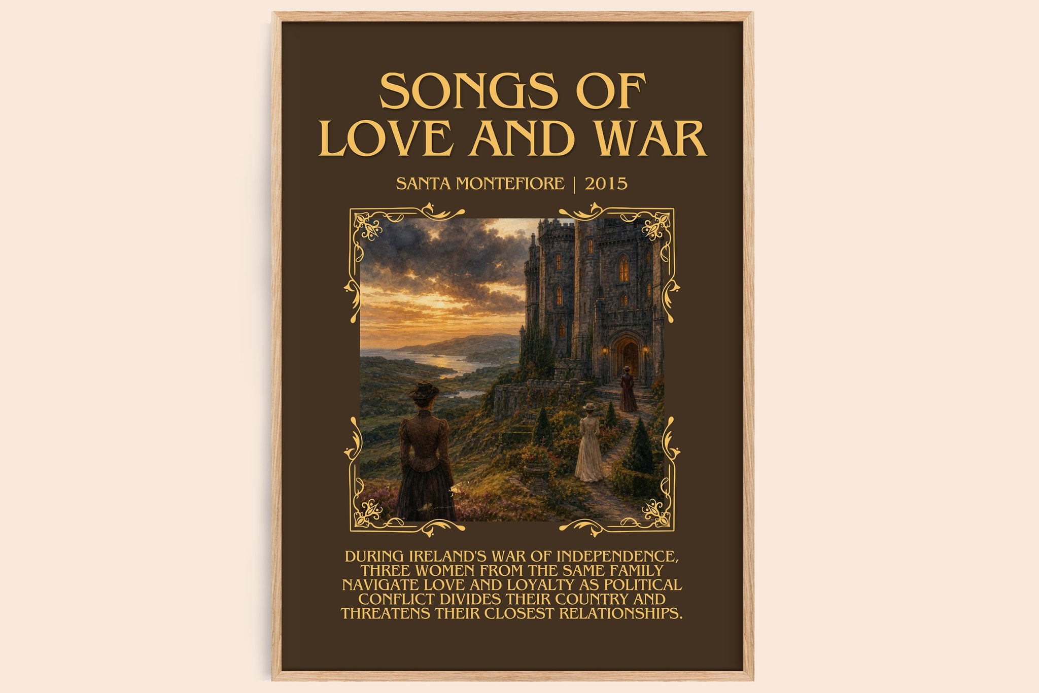 Songs of Love and War Minimalist Book Poster by Santa Montefiore