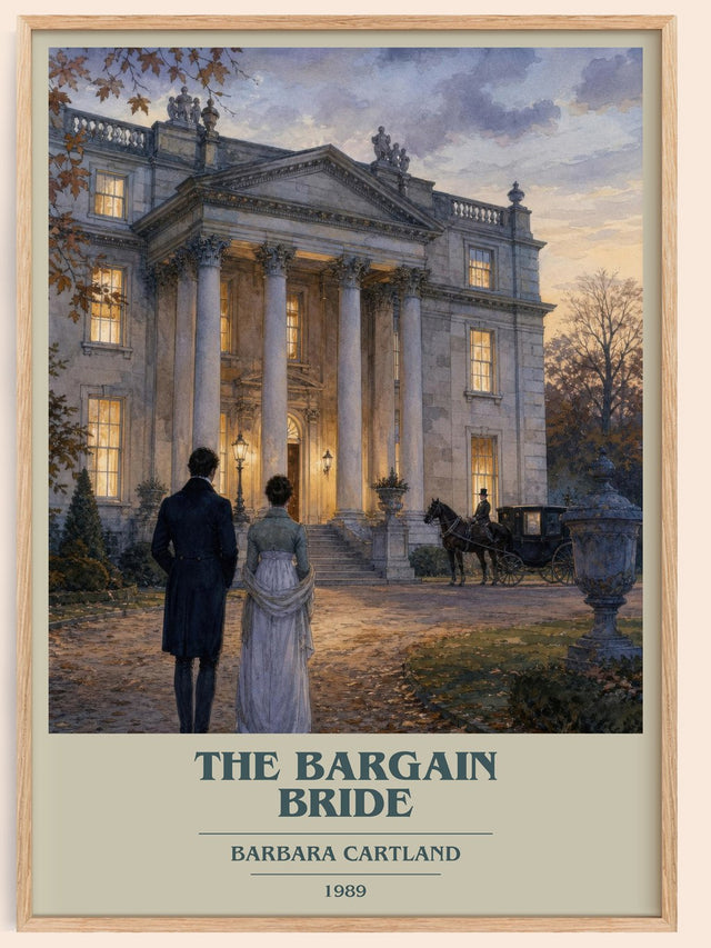 The Bargain Bride Book Cover Poster by Barbara Cartland