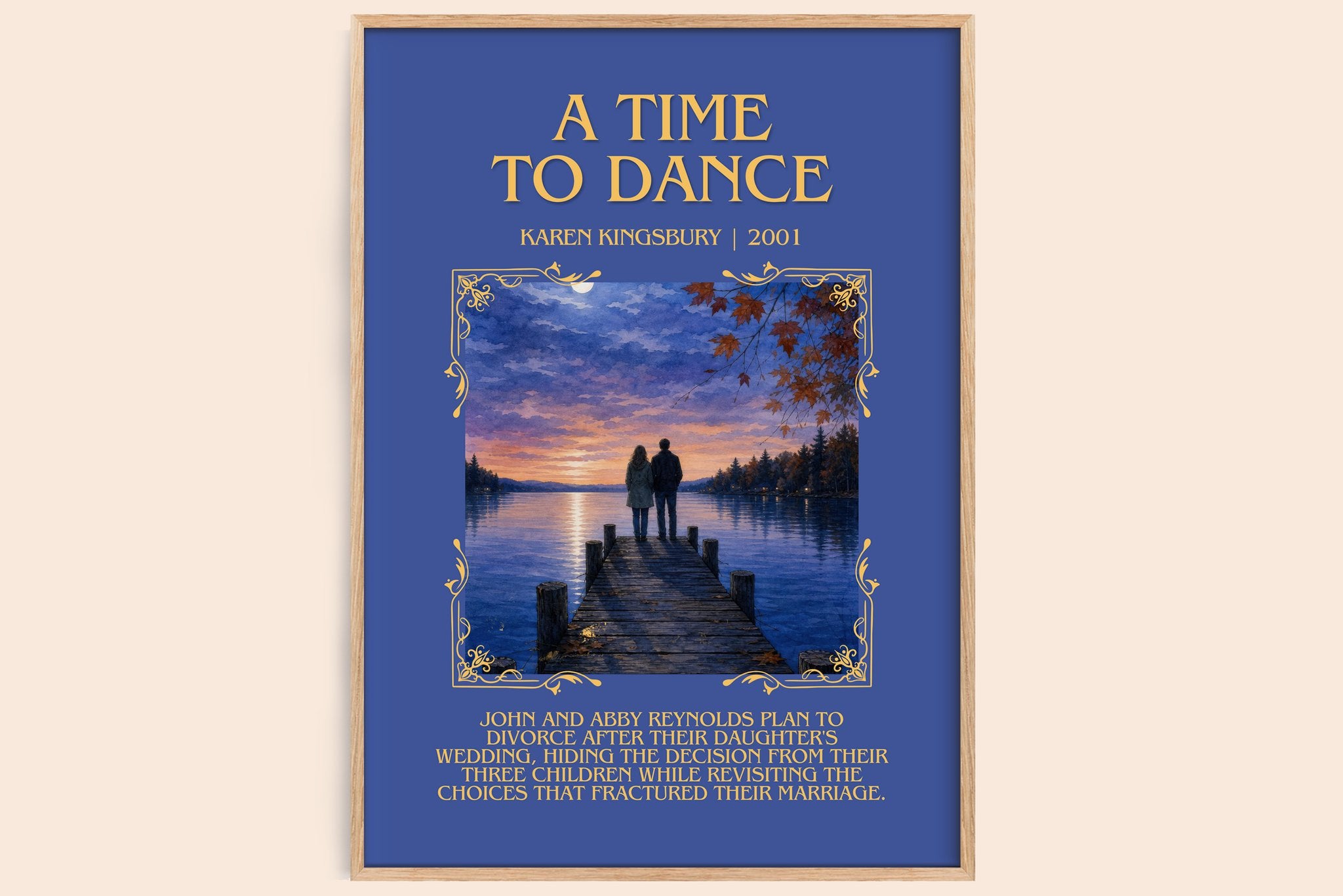 A Time to Dance Minimalist Book Poster by Karen Kingsbury