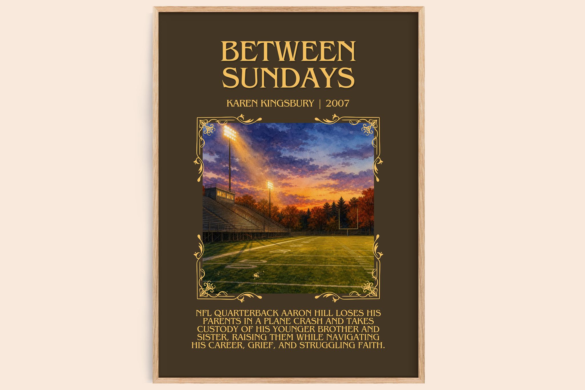 Between Sundays Minimalist Book Poster by Karen Kingsbury