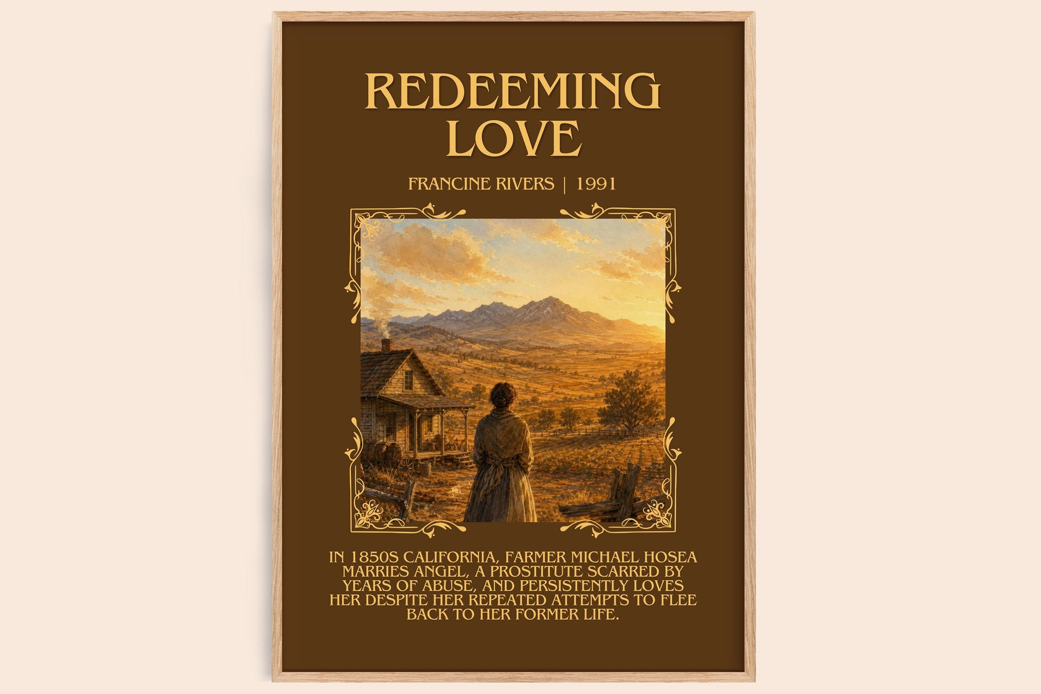 Redeeming Love Minimalist Book Poster by Francine Rivers
