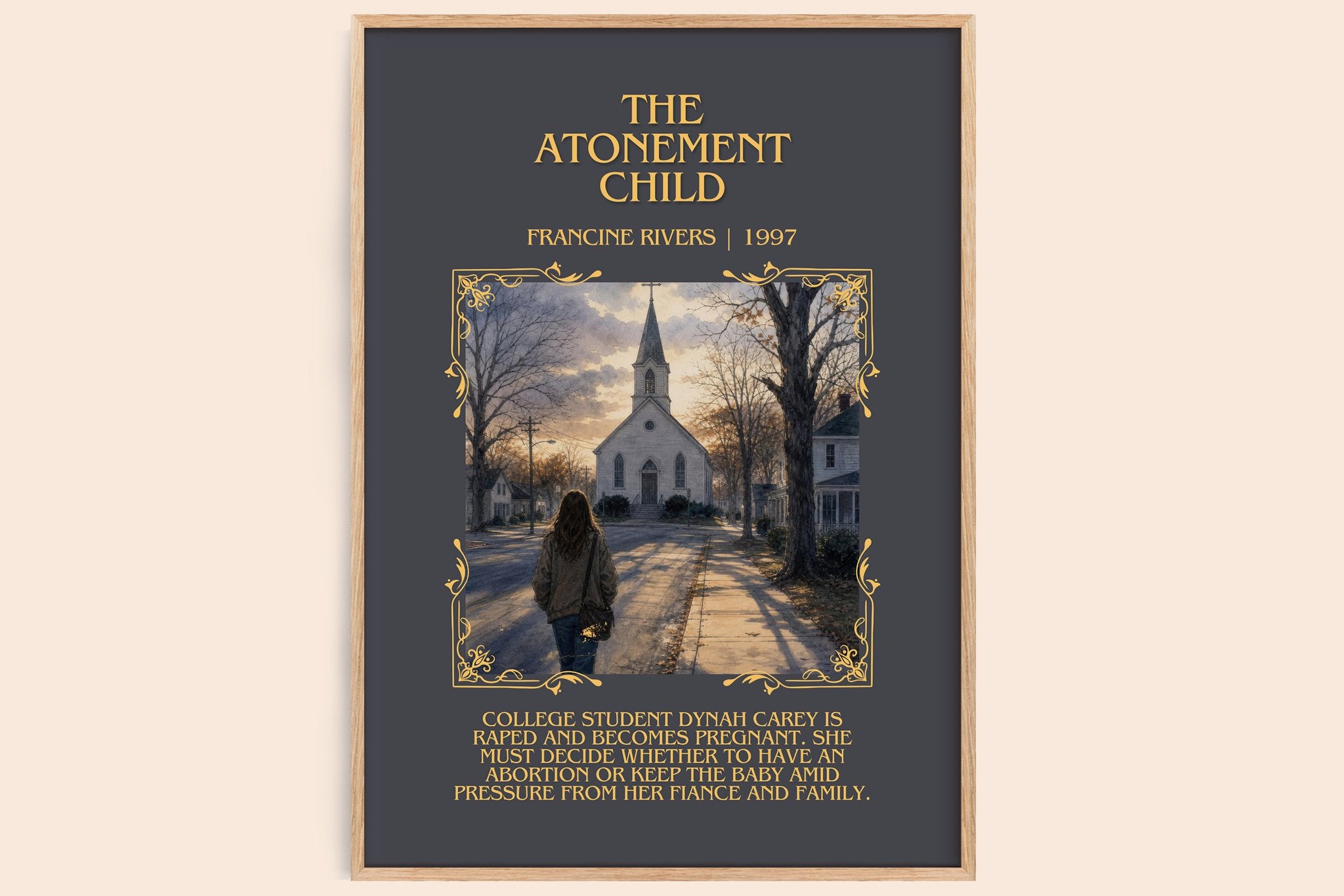 The Atonement Child Minimalist Book Poster by Francine Rivers