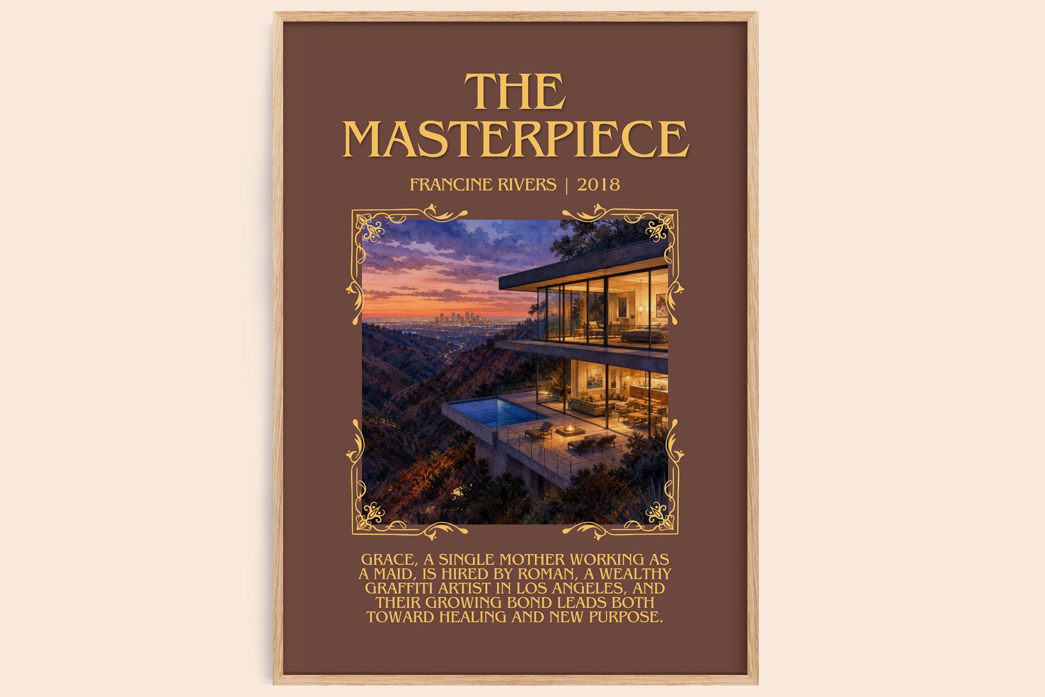 The Masterpiece Minimalist Book Poster by Francine Rivers