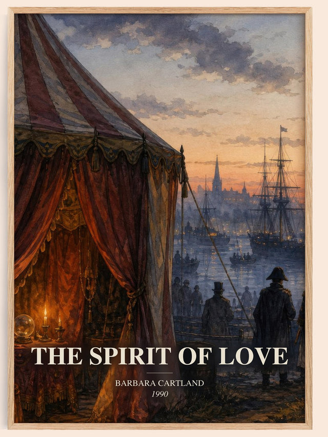 The Spirit Of Love Book Watercolour Illustration by Barbara Cartland