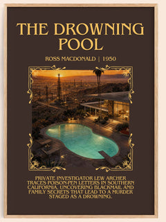 The Drowning Pool Minimalist Book Poster by Ross Macdonald – image 1