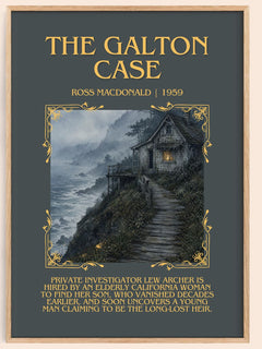 The Galton Case Minimalist Book Poster by Ross Macdonald – image 1