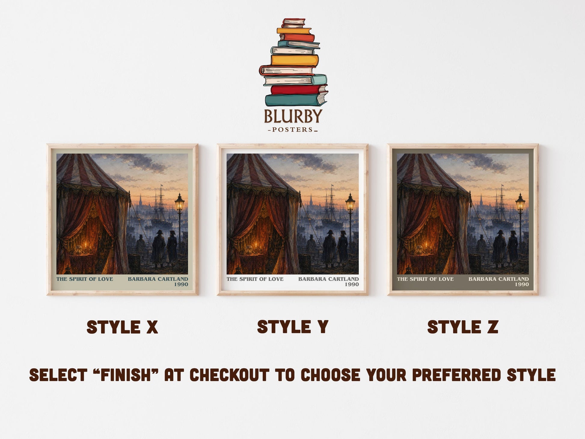 The Spirit Of Love literary print in frame leaning in hallway – romance wall art