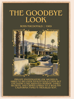 The Goodbye Look Minimalist Book Poster by Ross Macdonald – image 1