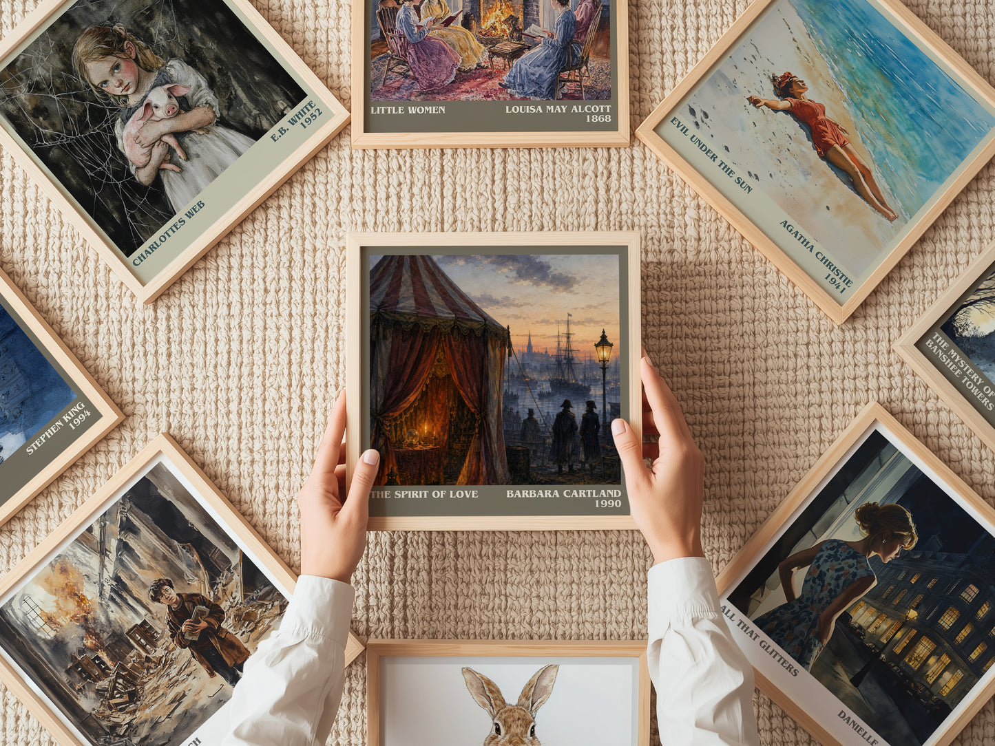 The Spirit Of Love literary book poster framed on wall – romance wall art