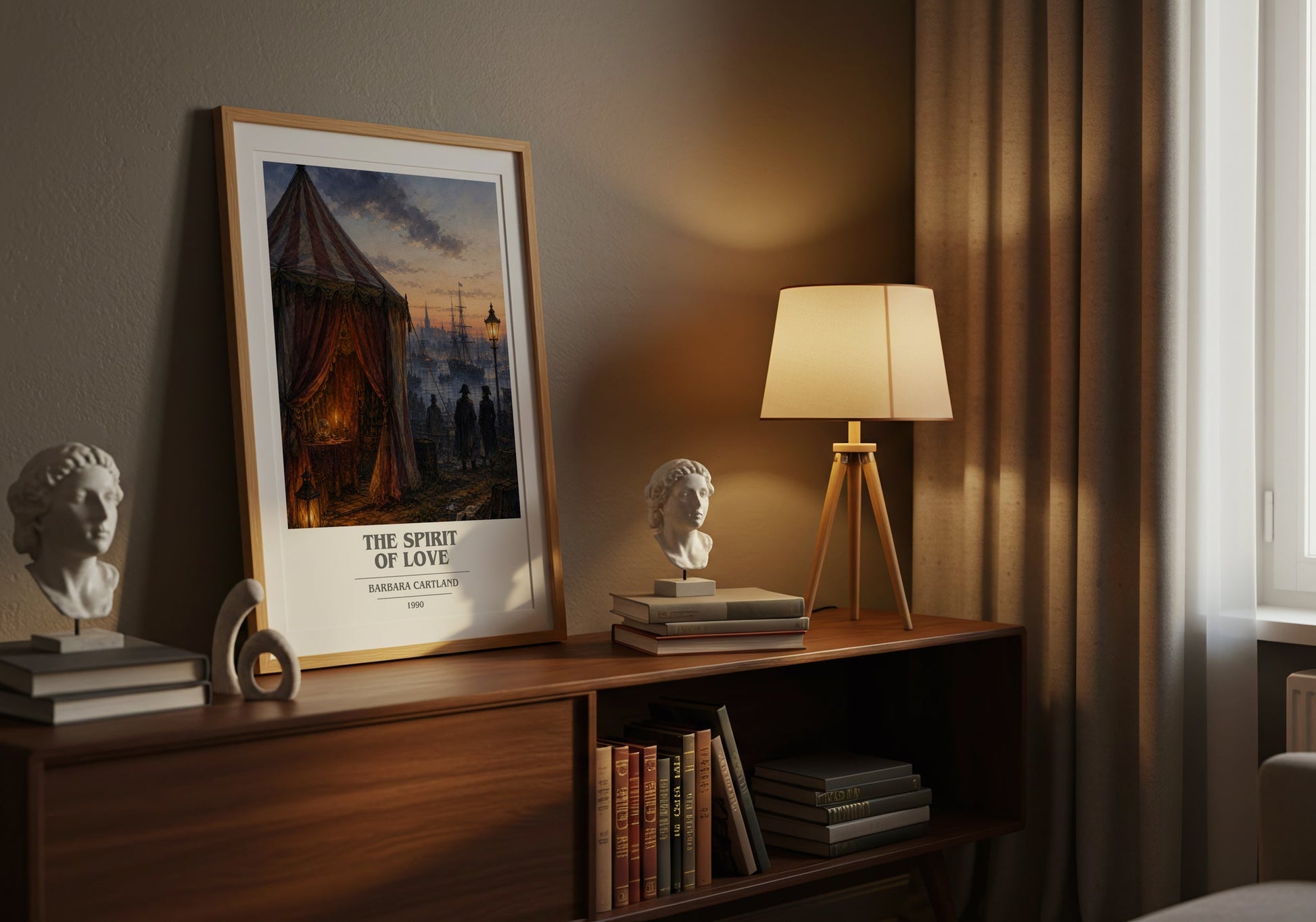 The Spirit Of Love book cover book poster framed on wall – romance wall art