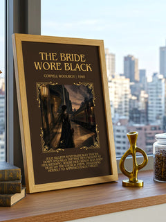 The Bride Wore Black Minimalist Book Poster by Cornell Woolrich – image 3