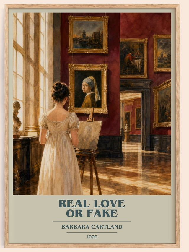 Real Love Or Fake Book Cover Poster by Barbara Cartland