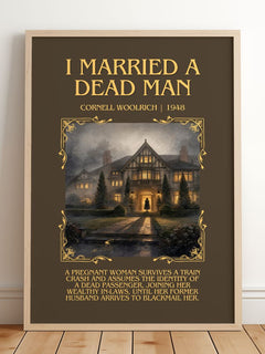 I Married a Dead Man Minimalist Book Poster by Cornell Woolrich – image 2