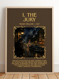 I, the Jury Minimalist Book Poster by Mickey Spillane – image 2