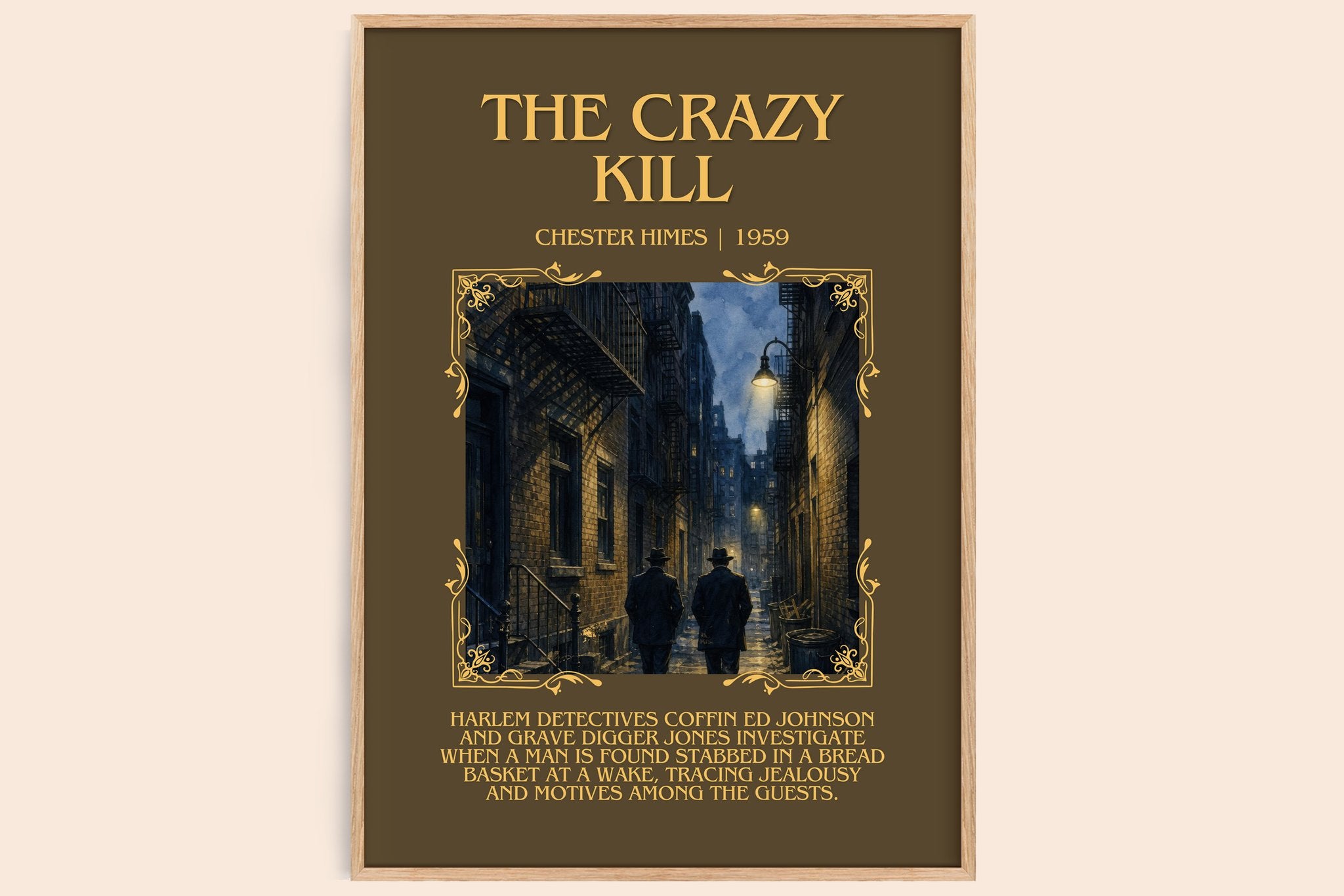 The Crazy Kill Minimalist Book Poster by Chester Himes