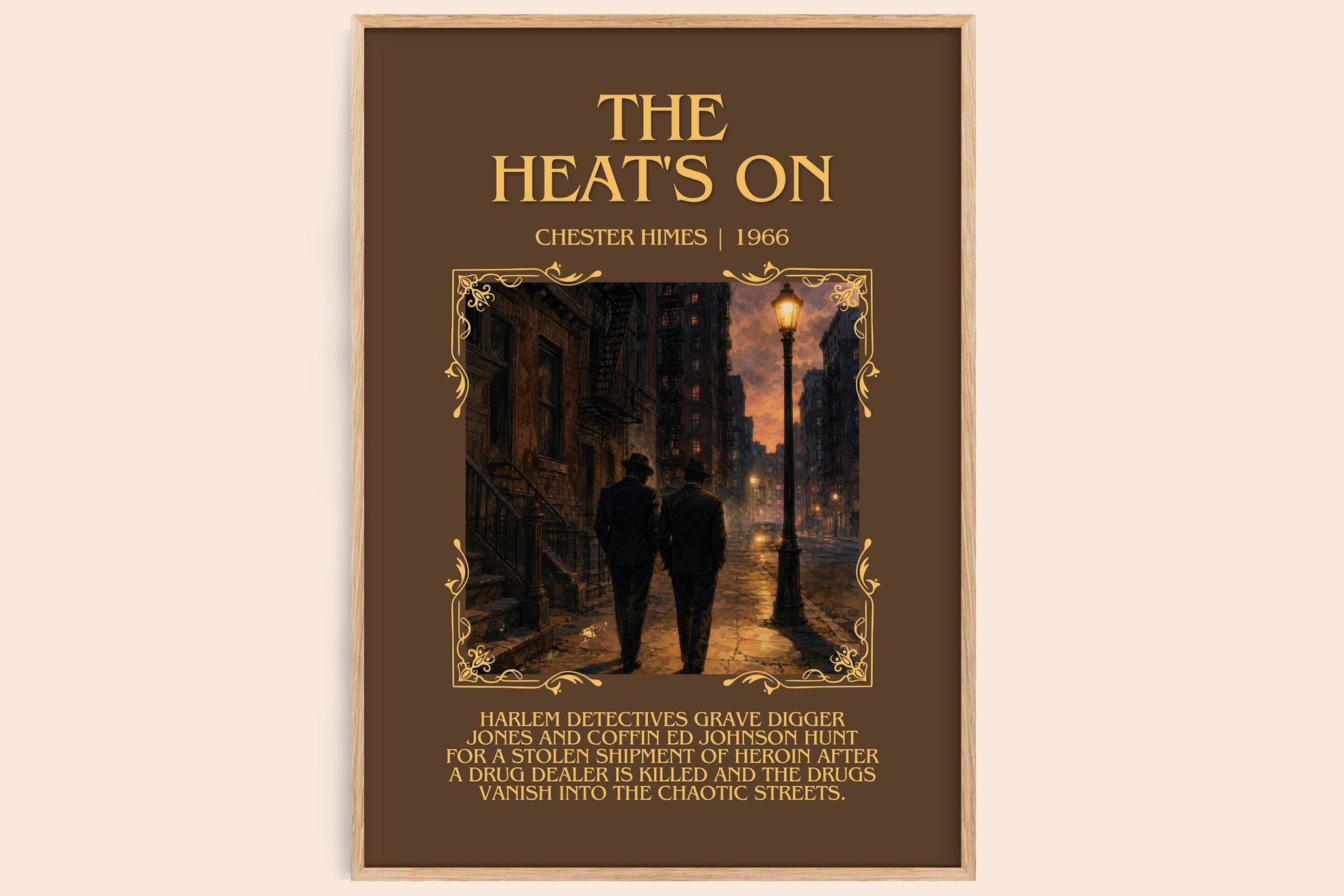 The Heat's On Minimalist Book Poster by Chester Himes