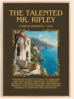 The Talented Mr. Ripley Minimalist Book Poster by Patricia Highsmith – image 1