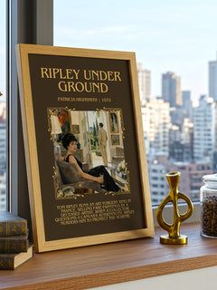 Ripley Under Ground Minimalist Book Poster by Patricia Highsmith – image 3