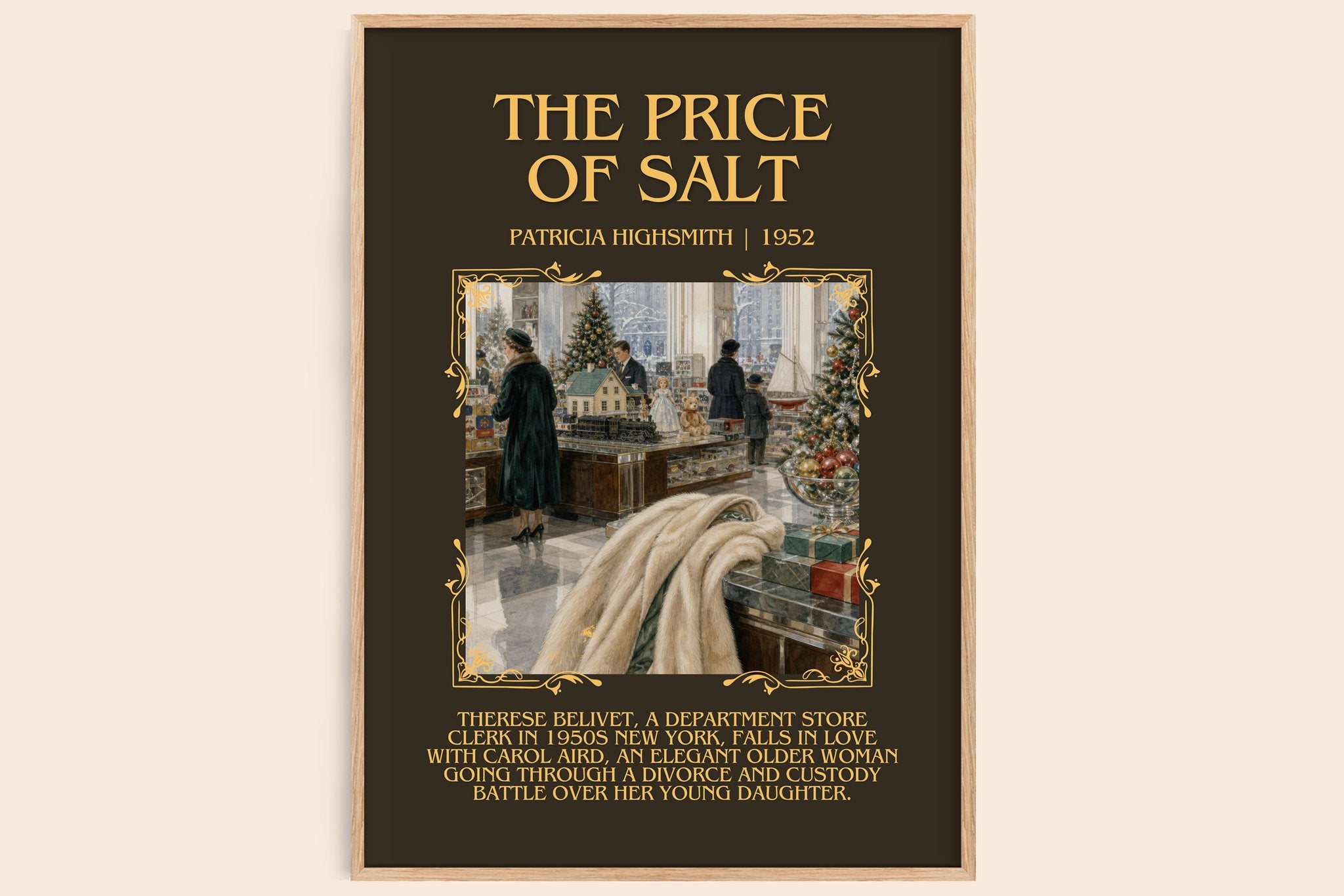The Price of Salt Minimalist Book Poster by Patricia Highsmith