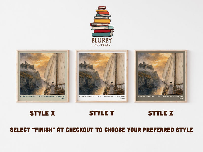 A Very Special Love literary print in frame leaning in hallway – romance wall art