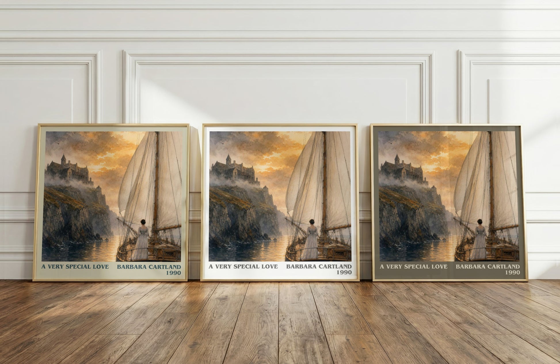 A Very Special Love literary art print colour and style options – Barbara Cartland book art