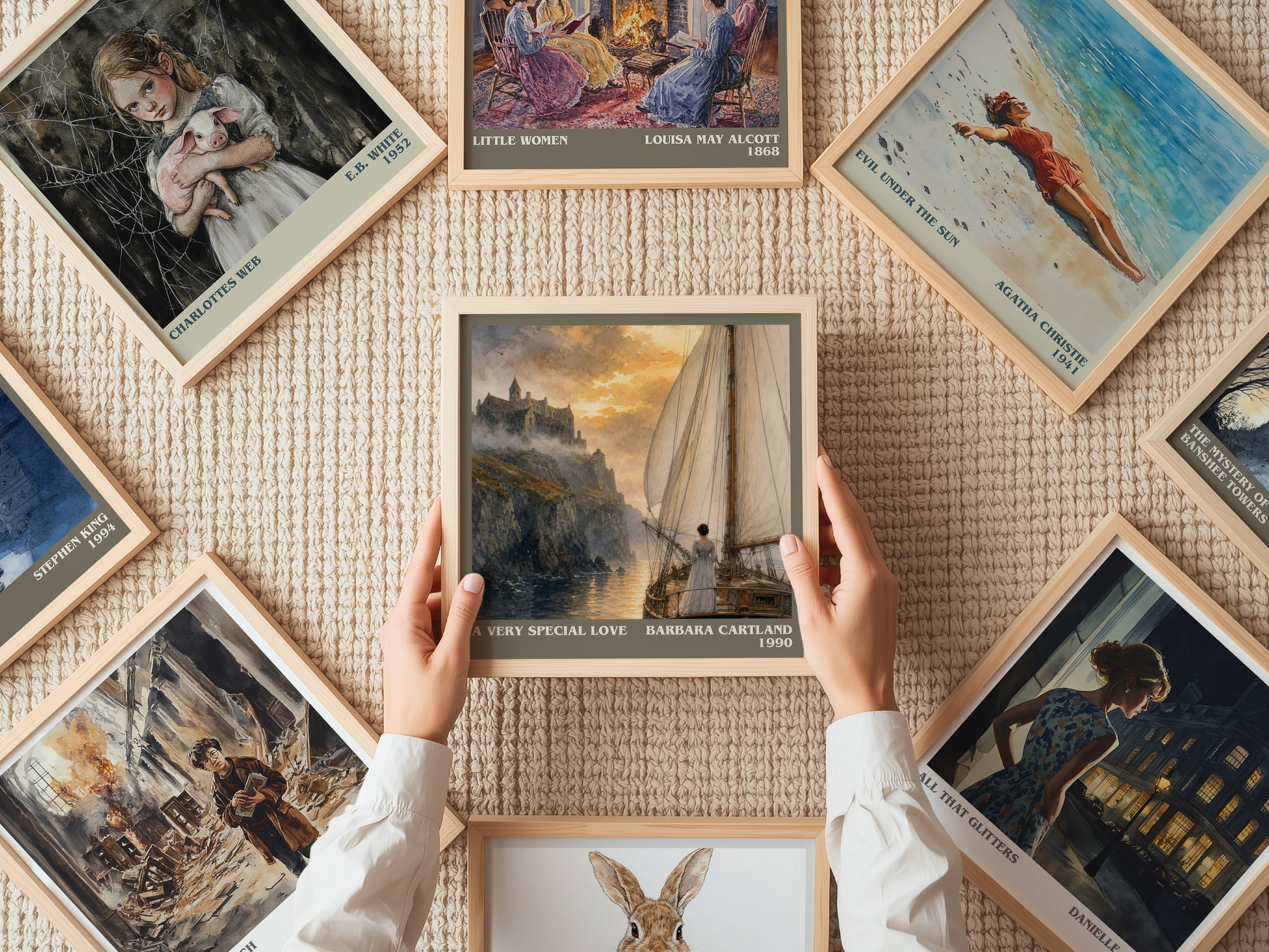 A Very Special Love literary book poster framed on wall – romance wall art